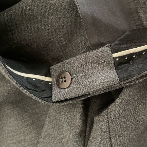 Armani Collezioni Antinea SRL Grey Front Pleat Wool Slacks size 6 - Picture 5 of 7